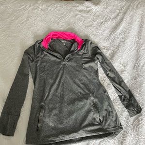 PINK workout half-zip long sleeve top